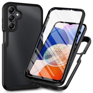 Imagem de Eilkmcre Capa para Samsung Galaxy A57 5G, capa para celular Samsung A57 5G com protetor de tela integrado, capa traseira transparente e fina, à prova de choque, resistente, resistente, capa protetora