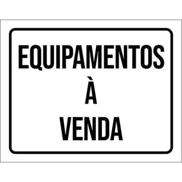 Imagem de Kit 5 Placa Acm Equipamentos À Venda 18X23 - Sinalizo