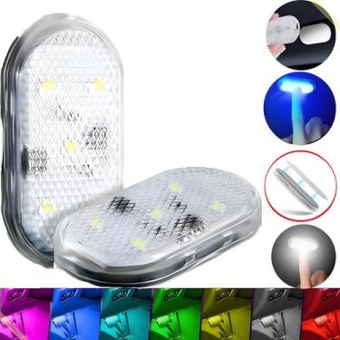 Imagem de Luz Led Interior Carro Recarregável Toque Branca Rgb P/ Teto - RIA VAR