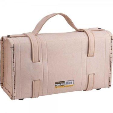 Imagem de Maleta De Couro 400x140x210cm Marrom Natural - Vonder