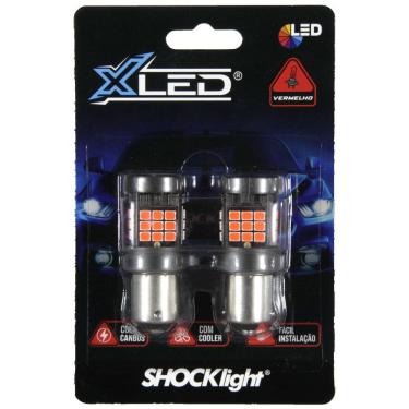 Imagem de Lâmpada led 1 polo 36 led shocklight canbus vermelha 12v