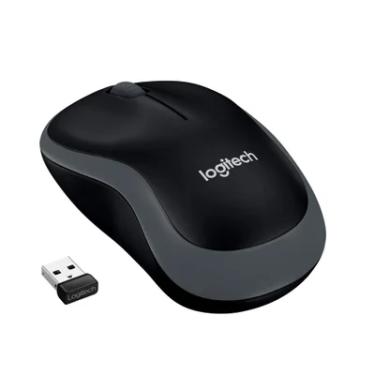 Imagem de Mouse Sem Fio Logitech M185, USB, 3 Botões, Cinza E Preto - 910-002225