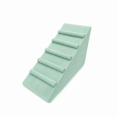 Imagem de Rampa Pet Antiderrapante Para Cachorro Gato Com Degraus Cor Menta Liberty Móveis