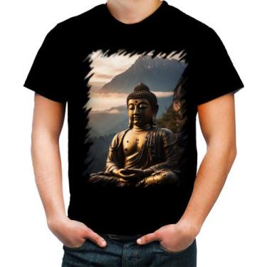 Imagem de Camiseta Colorida Estátua de Buda Iluminado Religião 19 - Kasubeck Sto