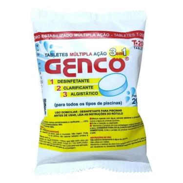 Imagem de Genco Cloro Pastilha Múltipla Ação Para Piscina 200g Tablete