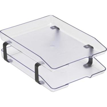 Imagem de Caixa Correspondencia Dupla Acrilica Classic Cristal - Acrimet