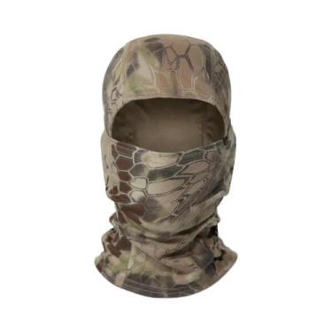Imagem de Máscara Facial Completa Camuflada Unissex Com Proteção Solar, Respiráv