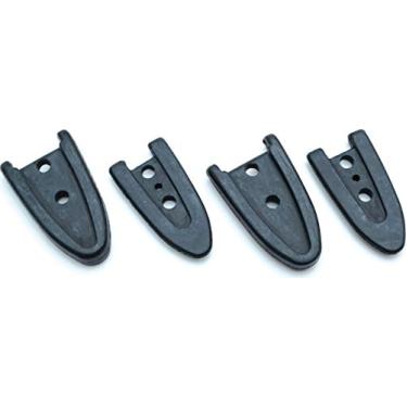 Imagem de Kuryakyn 4432 Componentes do pedal de motocicleta: Almofadas de borracha de substituição para descanso de calcanhar Pilot Shift Peg ou Pilot Stirrup, preto