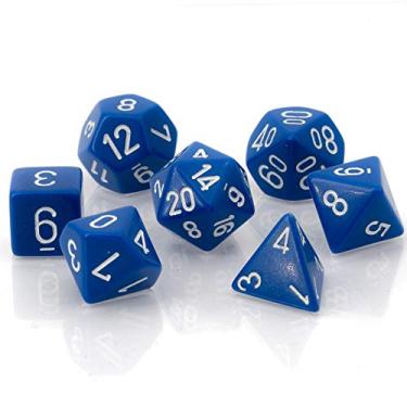 Imagem de Chessex CHX25406 Dice-opaco azul/branco conjunto