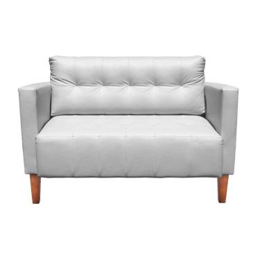 Imagem de Sofá Retrô Namoradeira 2L Livia Corino Branco