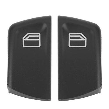 Imagem de Senyar Botão de interruptor de janela de carro, 2 peças ABS capa de botão de interruptor de janela automática para Viano W639 Sprinter II 906 2003-2013