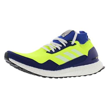 Imagem de adidas Originals Tênis de corrida feminino Ultraboost, Amarelo/Azul/Cinza, 41
