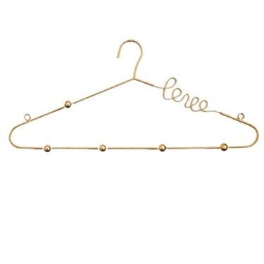 Imagem de KIZQYN Ganchos de casaco cabide montado na parede, cabide de cabide de parede, gancho de casaco de forma criativa, gancho de parede de metal para casa, café, loja, cabide de casaco montado na parede do local de trabalho (cor: ouro)