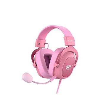 Imagem de Havit Headphone Fone de Ouvido H2002d Pink, Gamer, com Microfone, Falante 53mm, Plug 3, 5mm: compatível com XBOX ONE e PS4, HAVIT, HV-H2002d Cor Rosa