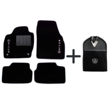 Imagem de Tapete Nivus Volkswagen Carpete 5mm 2021 Até 2023 + Lixeira VW