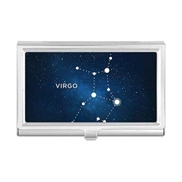 Imagem de Virgo Constelação signo do zodíaco Porta-cartões de visita Carteira de bolso