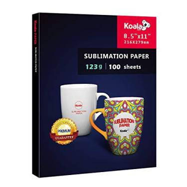 Imagem de KOALA PAPER Papel de transferência por sublimação, 100 folhas, 8.5X11 polegadas