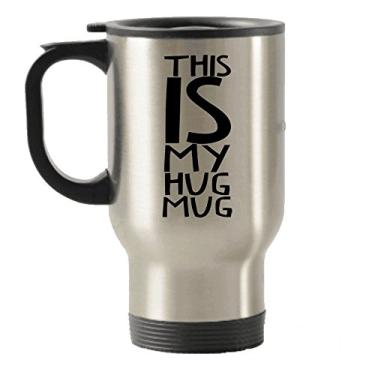 Imagem de Caneca This is My hug - Presentes para namorado, namorada, marido, esposa, caneca de viagem de aço inoxidável