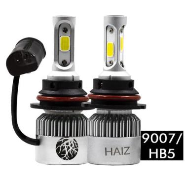 Imagem de Kit Par Lâmpada 9007 Super Led 3D 12V/24V 36W 6000K Xenon Haiz Hz-S2-9