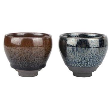 Imagem de Xícara de chá japonesa de cerâmica com isolamento térmico, copos de porcelana para casa