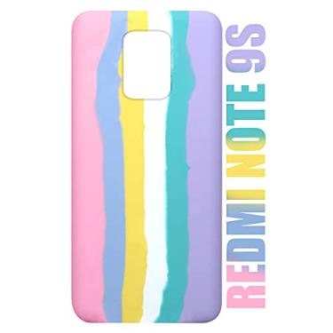 Imagem de Capa Capinha Case Silicone Aveludada Arco-íris Candy Redmi Note 9S 6.67
