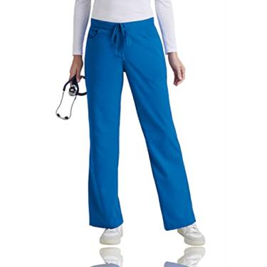 Imagem de Cal a feminina de uniforme hospitalar com cord o 4232 da Grey's Anatomy, Nova Royal, Small Tall