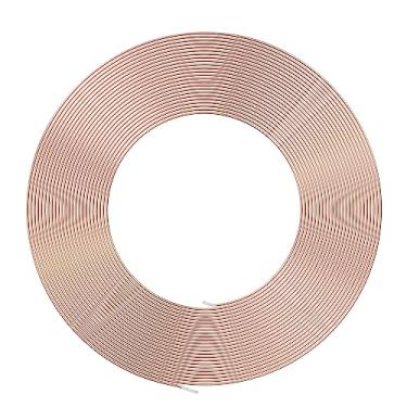 Imagem de Aopin Tubo de refrigeração de refrigeração tubo de bobina macio vermelho cobre ID 0,6 mm / 1/50 pol x diâmetro externo 1,6 mm / 3/50" tubo de cobre oco - 7,5 m / 24,6 pés / 295 cm de comprimento para tubo de refrigeração, sistemas de refrigeração