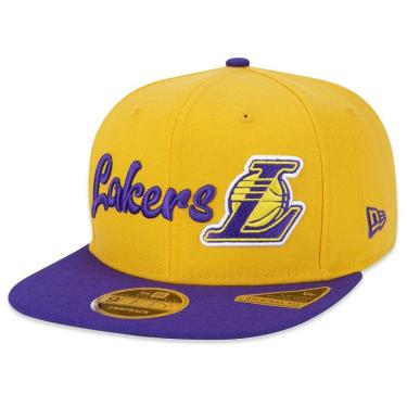 Imagem de Boné New Era 950 Los Angeles Lakers nba All Building Amarelo