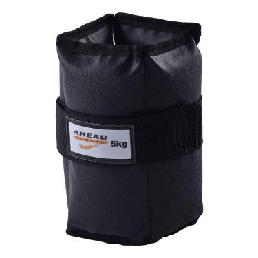 Imagem de Par de Caneleiras de Peso (Tornozeleiras) Pretas - 5 Kg