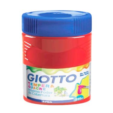 Imagem de Tempera Guache Giotto Pote escolar Grande cor vermelho 250ml