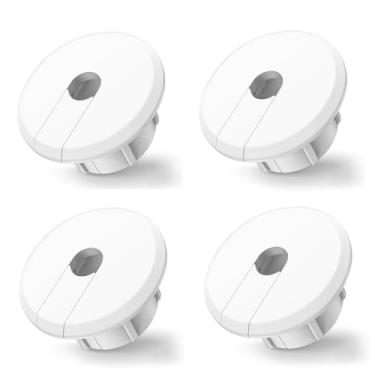 Imagem de Sactulaz Ilhós de bucha de parede para cabo adaptador Ethernet Starlink Dishy Router de roteamento, kit de roteamento de cabo de alimentação para furo de parede de 2,5 cm e orifício de fio de móveis