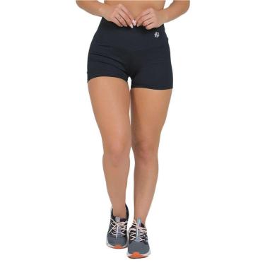 Imagem de Shorts Feminino Fitness Liso Preto-Feminino