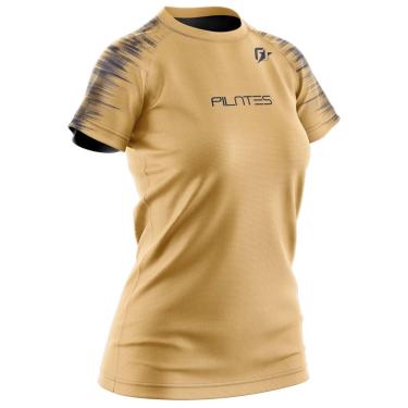Imagem de Camiseta Baby look Feminina Pilates Tecnodots Ocre-Feminino