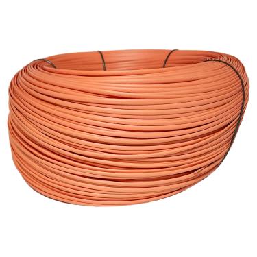 Imagem de Fibra Junco Sintético Meia Cana 6mm rolo de 600 metros com proteção UV (Salmão)