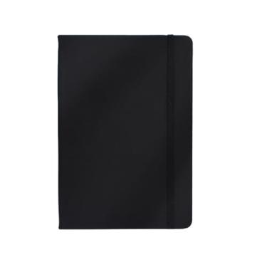 Imagem de Joucien Caderno minimalista criativo para escritório empresarial caderno A5 alça Ledger- (100 folhas) alças A5 preto