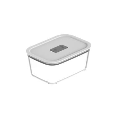 Imagem de Pote Hermético de Vidro Borossilicato Fresh Lock Branco 1,2L - Ou