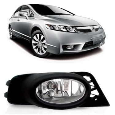 Imagem de Farol de Milha Auxiliar Neblina Honda Civic 2009 2010 2011 Encaixe H11 (Lado Direito)