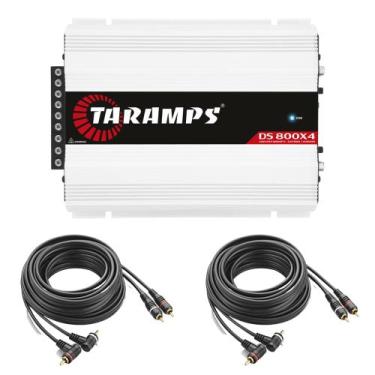 Imagem de Modulo Taramps Ds-800 X4 800w Rms Rca Ds800x4 + Cabo Rca 5m