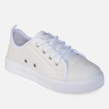 Imagem de Tênis Pampili Casual Easy - Infantil, Branco, 31