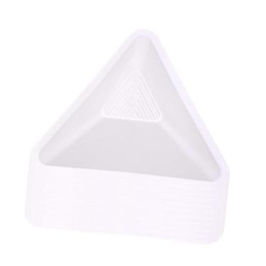 Imagem de Pegciuho 10x Cones de Futebol Triângulo para Treinamento de Agilidade Auxiliares de Futebol, Treinamento em Pista, Jogos de Treinamento Prático Marcação de Cam, Branco