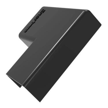 Imagem de Cotovelo 90 Sistema X 20x10 Preto Enerbras, Preto