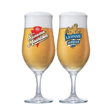 Imagem de Jogo de Taças para Cerveja Frases Rótulo Berlin 330ml 2 Pcs - Ruvolo