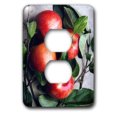 Imagem de 3dRose Tampa de tomada 2 plugues Apple lsp_765_6"