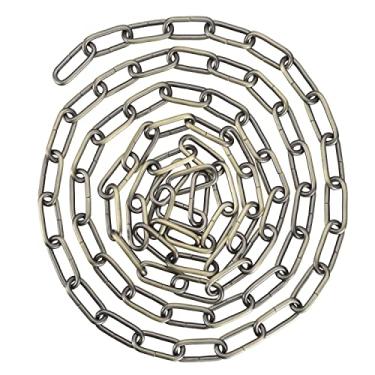 Imagem de Aspen Creative 21105-51, corrente de aço resistente de 3 metros para pendurar peso máximo de 54 kg - luminária/luz de swag/planta em latão antigo. Calibre 6