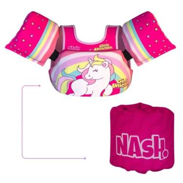 Imagem de Kit Bóia Auxiliar com Colete Salva Vidas Infantil 25 kg Personagens - 