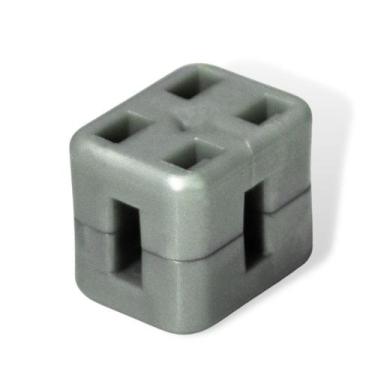 Imagem de Conjunto 50 peças cliptel para tela soldada prata