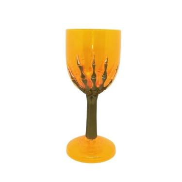Imagem de Taça Halloween Mão Esqueleto - Festas e Fantasias, Laranja