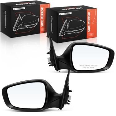 Imagem de A-Premium Par (2) espelhos retrovisores elétricos do lado do motorista e do passageiro - compatível com Hyundai Elantra 2011 2012 2013 - Dobrável manual aquecido com seta preto - Substituição #