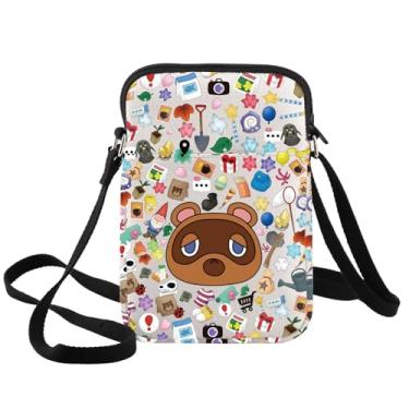 Imagem de BWWKTOP Bolsa tiracolo Animal Tommy Video Gamer Gift Villagers Animal Sling Bolsa Bolsa Sinos Bolsa Merch, Bolsa Bells Xk