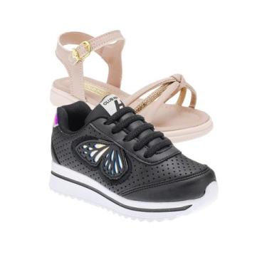 Imagem de Tenis Feminino e Papete Infantil - KIT 2 PARES Tam 24 ao 34 - sapatinh